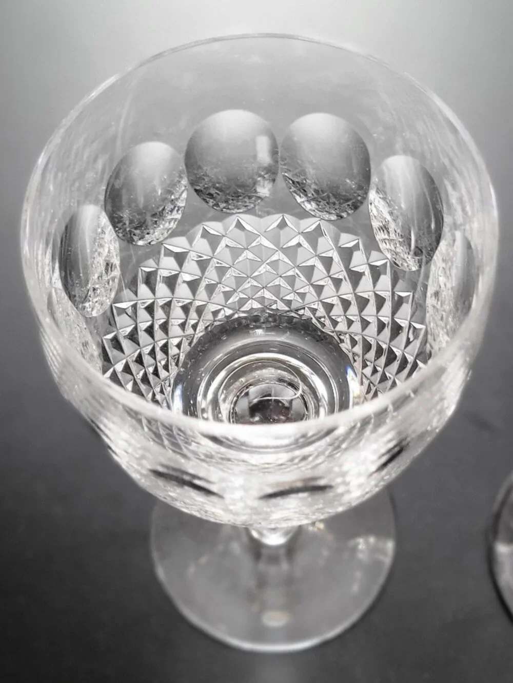 2 GORGEOUS WATERFORD COLLEEN STEM WATER GOBLETS 7